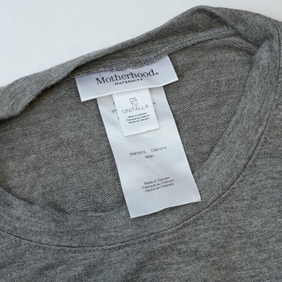 Motherhood Maternity Nursing Poncho Sweatshirt - Grey - One Size - Picture 4 of 6